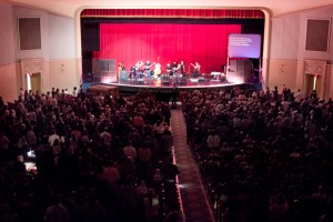 Gathered Worshipers At Louisville Memorial Auditorium For Sojourn CD Release Gathered Worshipers At Louisville Memorial Auditorium For Sojourn CD Release of "The Water And The Blood: The Hymns Of Isaac Watts, Volume One"