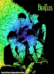 The Beatles digital poster by Luiz Fernando