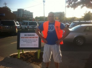 Bobby Gilles, one of many Sojourners who volunteered at the 2012 New Albany Harvest Homecoming